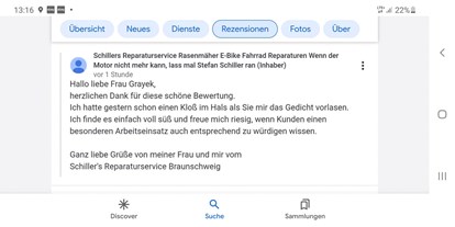 Fahrradwerkstatt Suche - Niedersachsen - Schiller's Reparaturservice