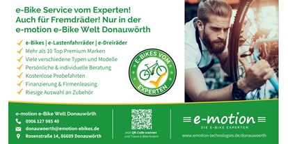Fahrradwerkstatt Suche - Bayern - E-Motion E-Bike Welt Donauwörth